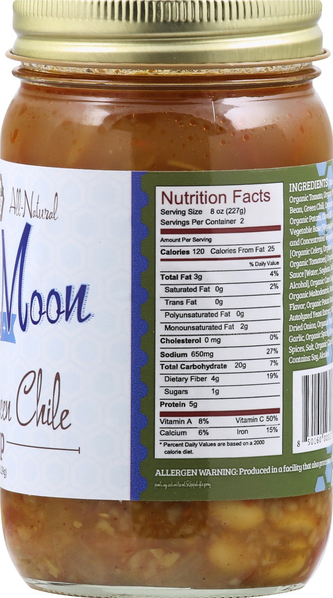 slide 4 of 9, Blue Moon Goodness Soup Green Chile Vegan, 