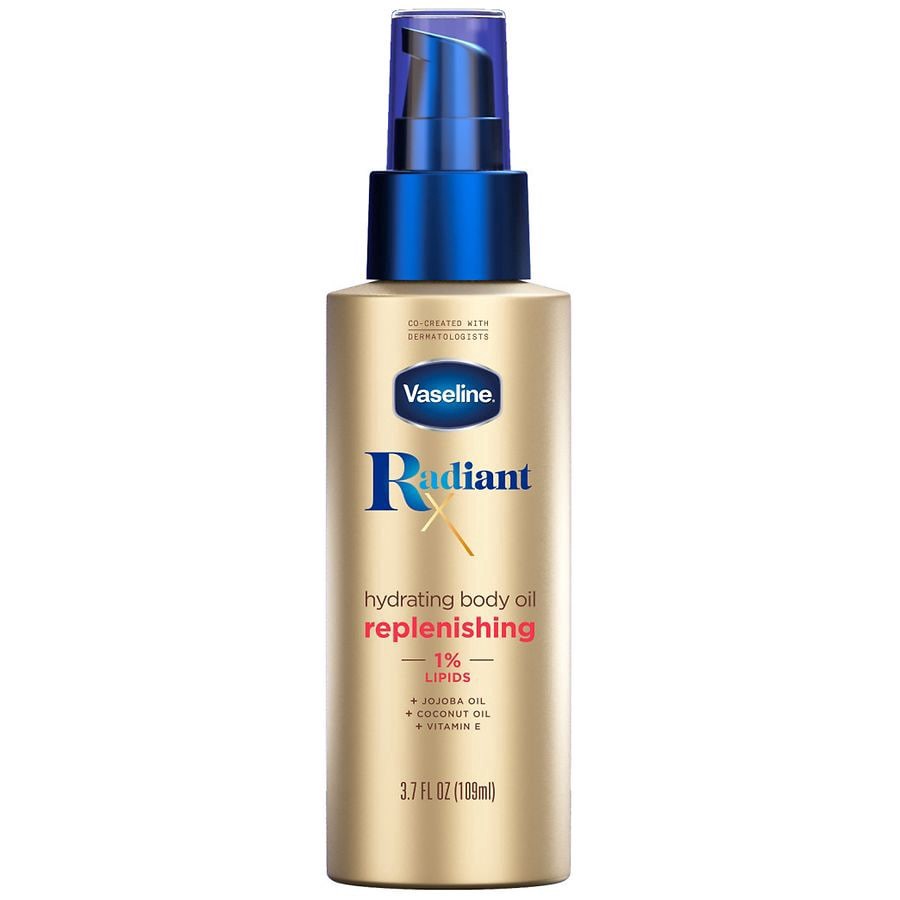 slide 1 of 1, Vaseline Radiant X Replenishing And Hydrating Body Oil 3.7 Oz, 3.7 fl oz