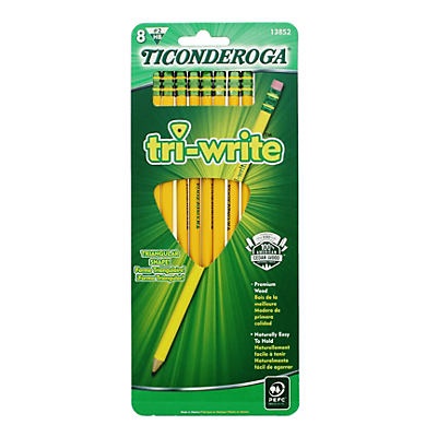 thumbnail image 2 of Vintage Dixon Ticonderoga Pencils HB No. 2 Soft Tri-write Black Triangular Set 2 of 12