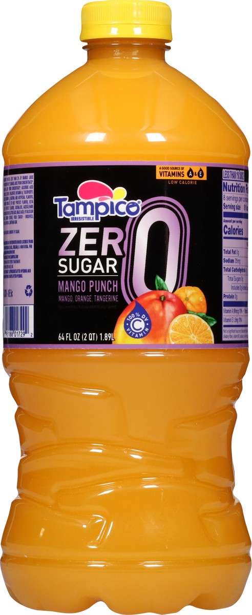 slide 9 of 13, Tampico Zero Sugar Mango Punch Fruit Punch 64 fl oz, 64 oz