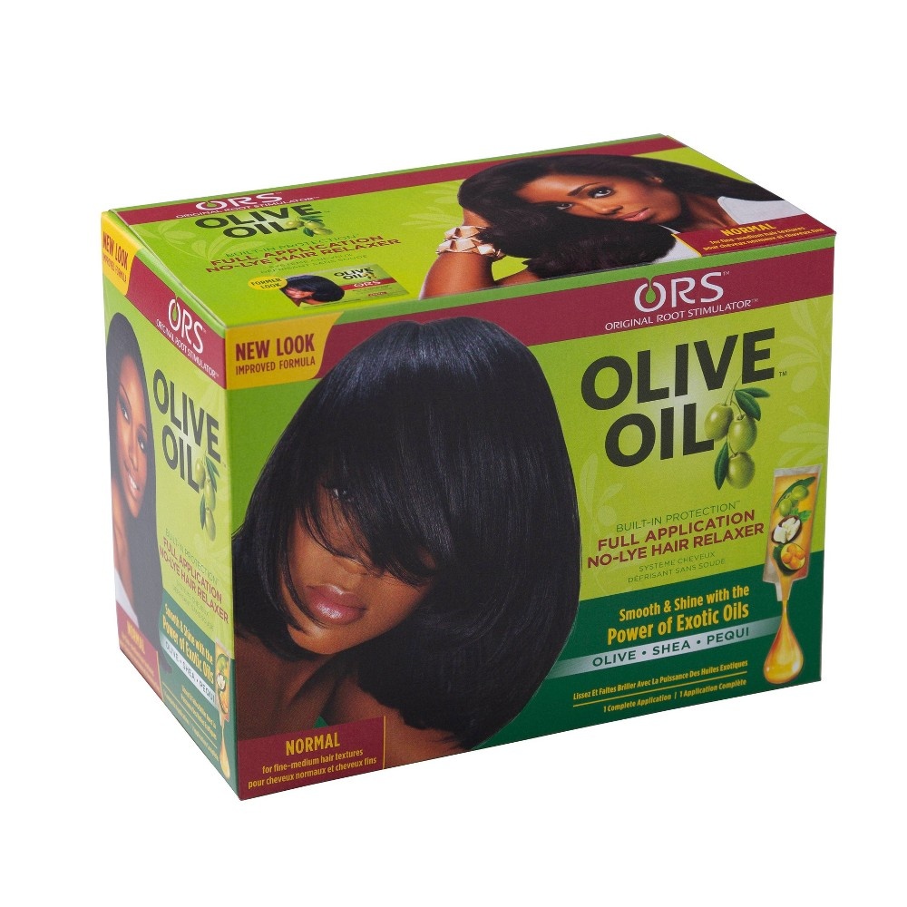 slide 2 of 4, Organic Root No Lye Relaxer Built In Protection Normal Olive Oil, 1 ct