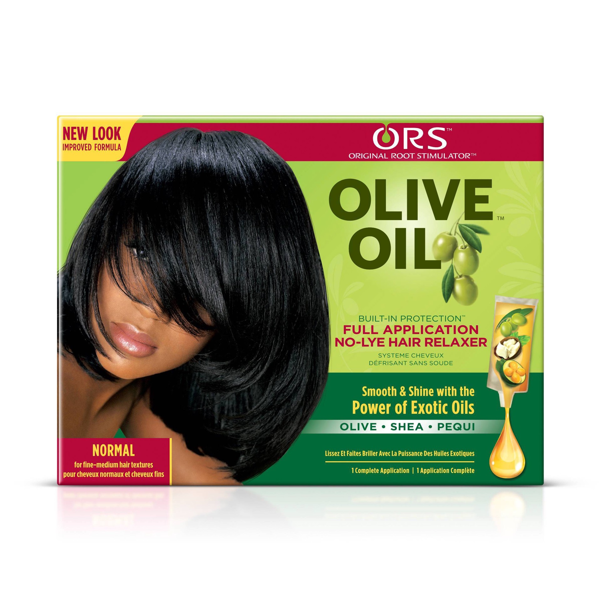 slide 1 of 4, Organic Root No Lye Relaxer Built In Protection Normal Olive Oil, 1 ct