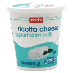 Weis Quality Part Skim Milk Ricotta Cheese