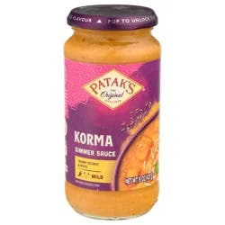 Patak's Korma Mild Simmer Sauce 15 oz
