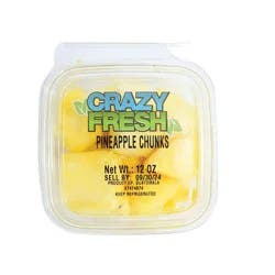 Crazy Fresh Cut Pineapple Chunks - 12oz