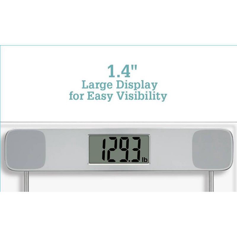 slide 7 of 10, Thinner Clear Glass Weight Scale Silver, 1 ct