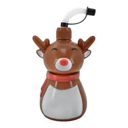 Christmas Shaped Straw Sipper, Assorted Design
