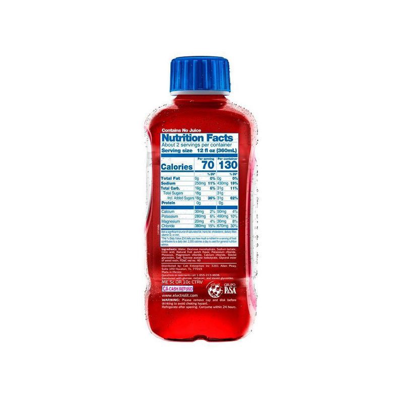 slide 6 of 6, Electrolit Fruit Punch Electrolyte Hydration Beverage - 21 fl oz Bottle, 21 fl oz
