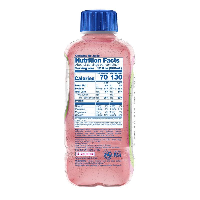 slide 2 of 6, Electrolit Strawberry Kiwi Electrolyte Hydration Beverage - 21 fl oz Bottle, 21 fl oz