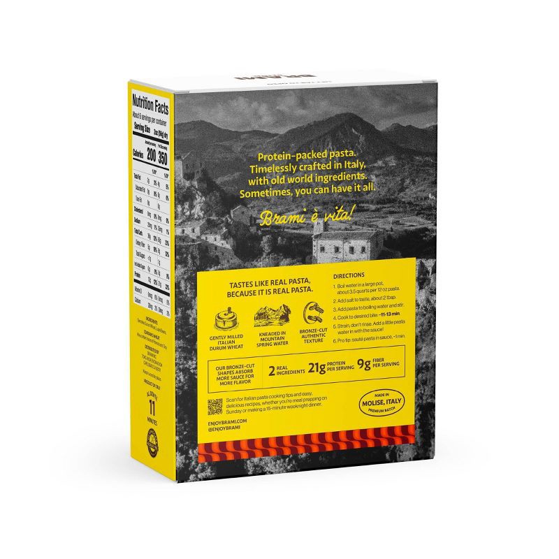 slide 2 of 10, Brami Italian Protein Pasta Fusilli - 12oz, 12 oz
