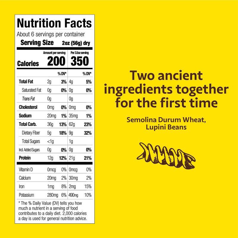 slide 8 of 10, Brami Italian Protein Pasta Fusilli - 12oz, 12 oz