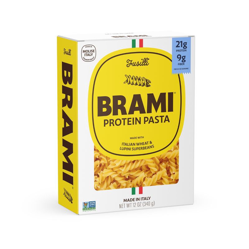 slide 1 of 6, Brami Italian Protein Pasta Fusilli - 12oz, 12 oz