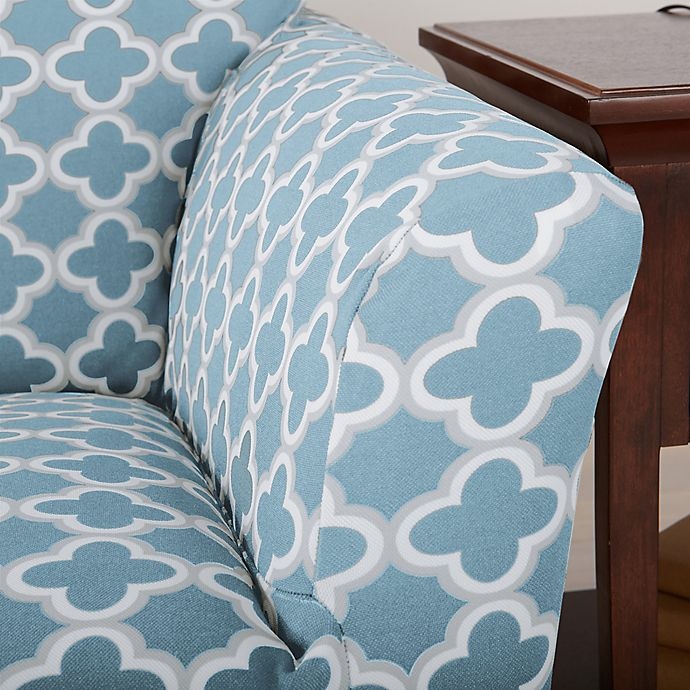 slide 3 of 5, Great Bay Home Brenna Strapless Sofa Slipcover - Blue, 1 ct