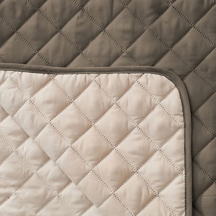 slide 3 of 3, Great Bay Home Kaylee Reversible Quilted Chair Protector - Brown, 1 ct