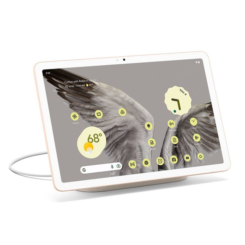 slide 1 of 9, Google Pixel 11" Tablet with Charging Speaker Dock (128GB) - Porcelain, 1 ct