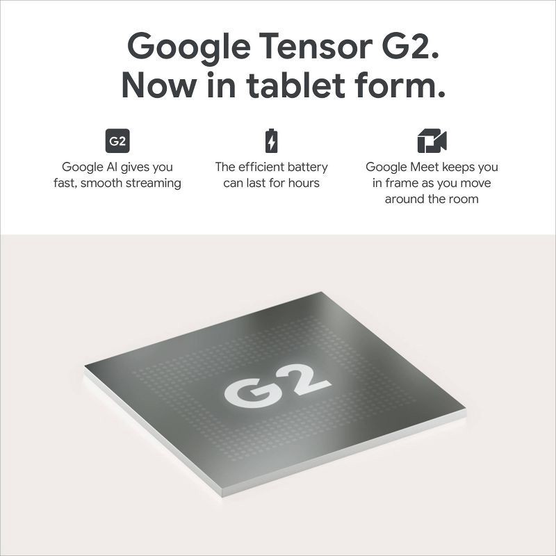 slide 9 of 9, Google Pixel 11" Tablet with Charging Speaker Dock (128GB) - Hazel: Touchscreen, 2560 x 1600 Resolution, 1 ct