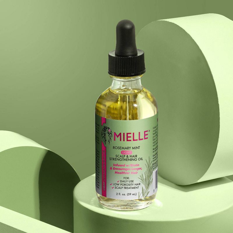 slide 4 of 9, Mielle Organics Rosemary Mint Light Scalp & Hair Strengthening Oil - 2 fl oz, 2 fl oz