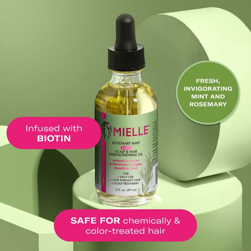slide 5 of 11, Mielle Organics Rosemary Mint Light Scalp & Hair Strengthening Oil - 2 fl oz, 2 fl oz