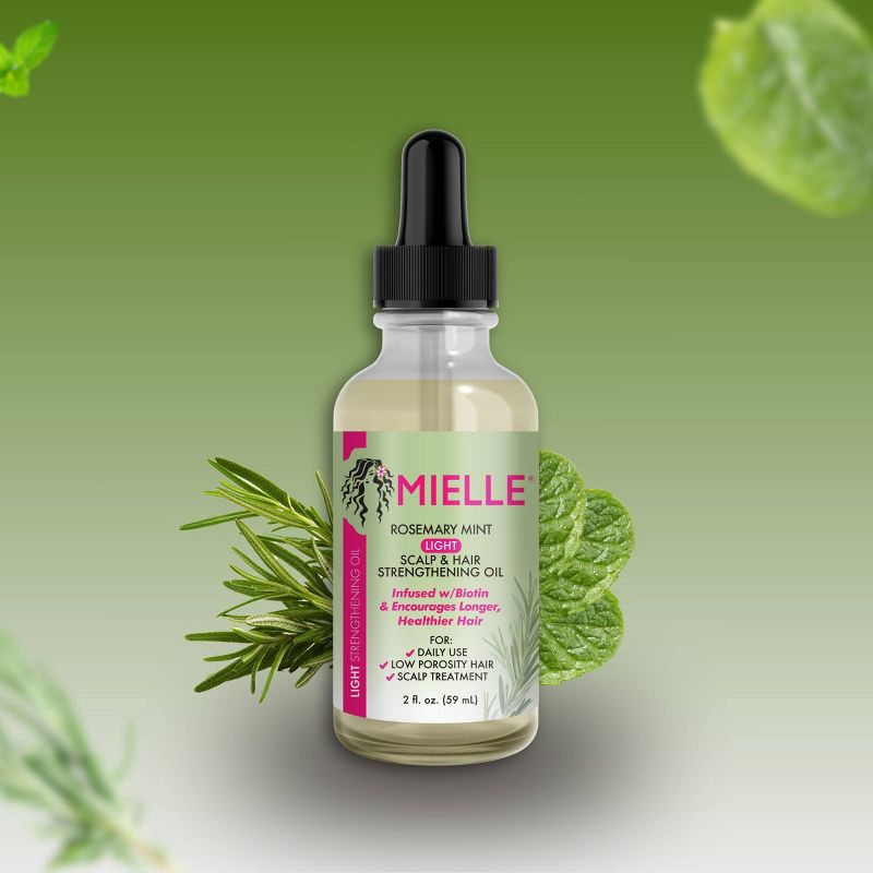 slide 8 of 9, Mielle Organics Rosemary Mint Light Scalp & Hair Strengthening Oil - 2 fl oz, 2 fl oz