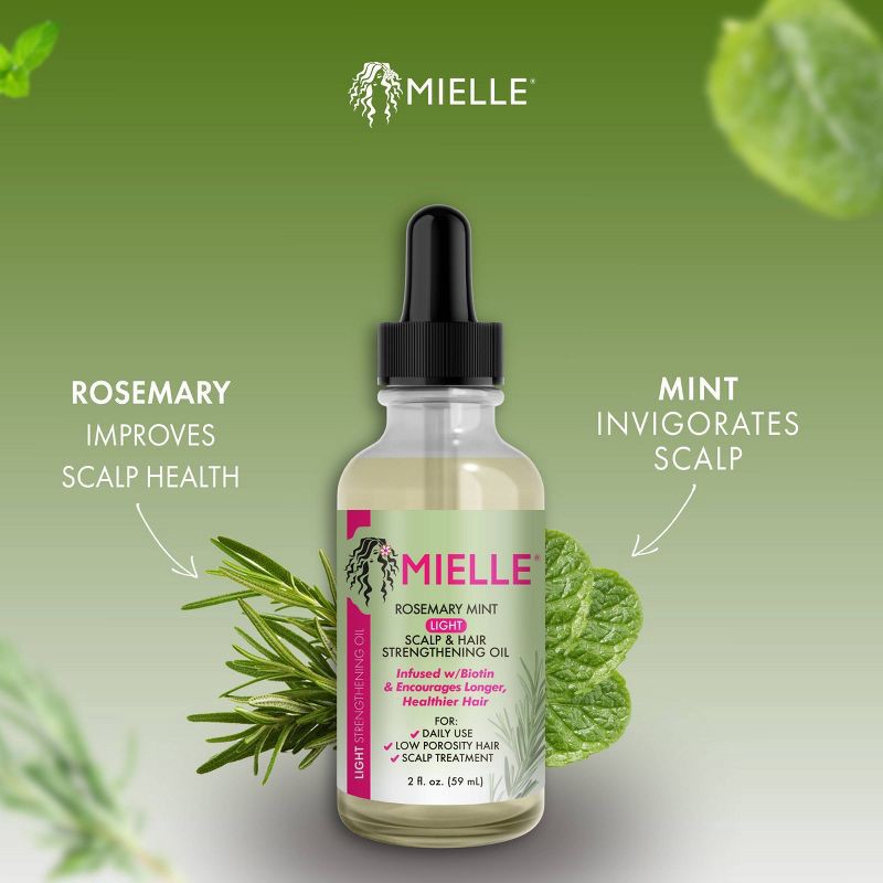 slide 9 of 9, Mielle Organics Rosemary Mint Light Scalp & Hair Strengthening Oil - 2 fl oz, 2 fl oz