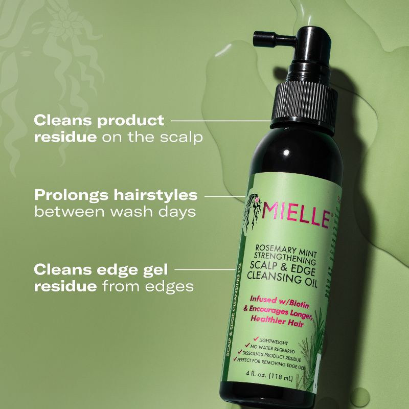 slide 4 of 9, Mielle Organics Rosemary Mint Scalp & Edge Cleansing Hair Oil - 4 fl oz, 4 fl oz