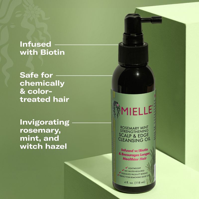 slide 5 of 9, Mielle Organics Rosemary Mint Scalp & Edge Cleansing Hair Oil - 4 fl oz, 4 fl oz