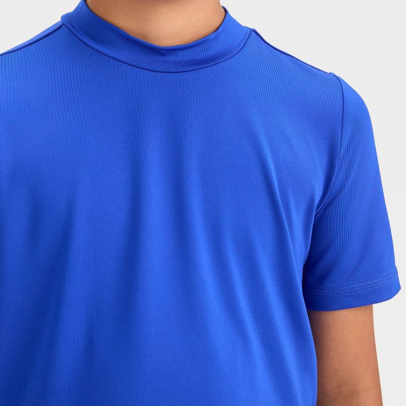 slide 2 of 3, Boys' Short Sleeve Solid Rash Guard Top - Cat & Jack™ Blue M, 1 ct