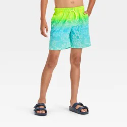 Boys' Wave Ombre Swim Shorts - Cat & Jack™ L