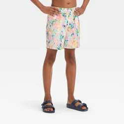 Boys' Grounded Tie-Dye Swim Shorts - Cat & Jack™ S