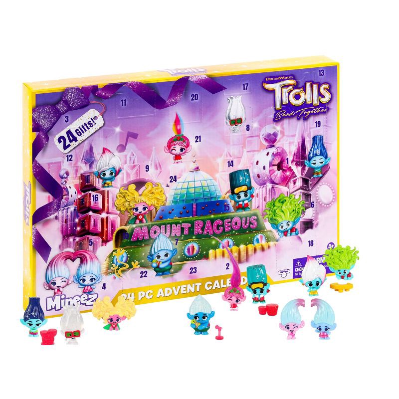 slide 3 of 6, Trolls Band Together Mineez - Holiday Surprise Pack, 1 ct