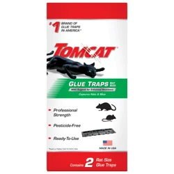 Tomcat Rat Size Glue Traps 2 ea