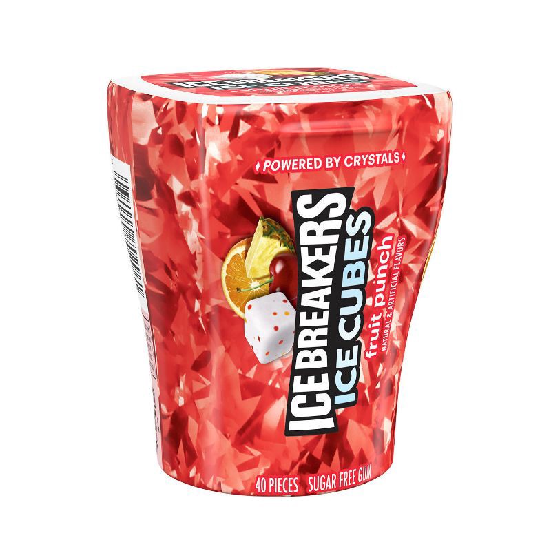 slide 2 of 7, Ice Breakers Ice Cubes Fruit Punch Sugar Free Chewing Gum - 3.24oz/40ct, 3.24 oz, 40 ct