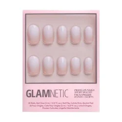 Glamnetic Press-On Women's Manicure Fake Nails - Creamer - 30ct - Ulta Beauty: Round Shape, Gloss Finish