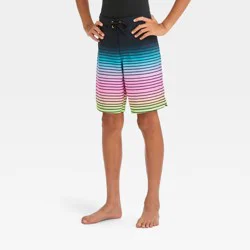 Boys' Ombre Striped Swim Shorts - art class™ 4
