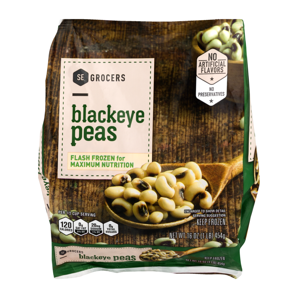 slide 1 of 1, SE Grocers Blackeye Peas, 16 oz