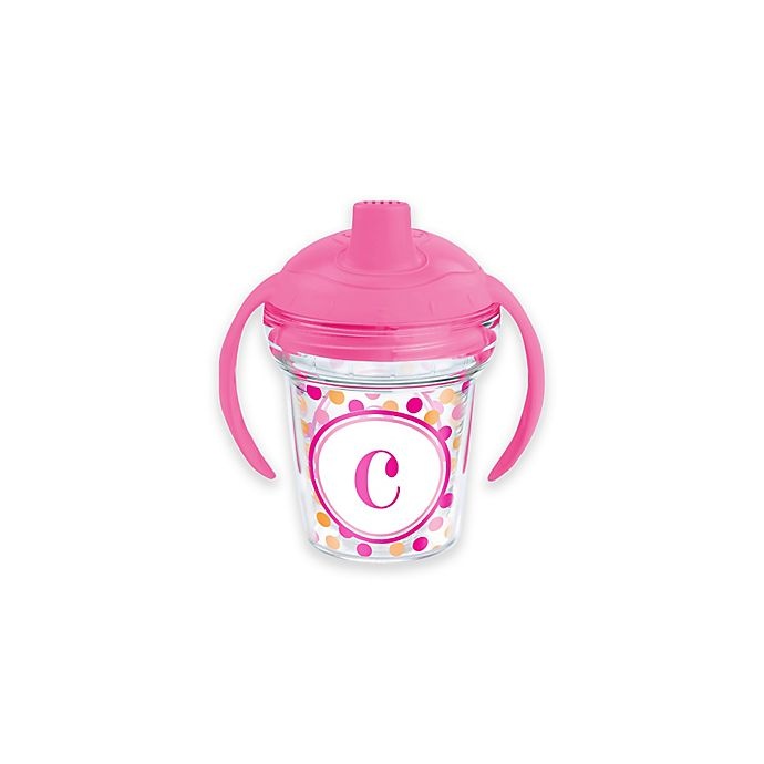 slide 1 of 1, Tervis My First Tervis Dot Pattern Monogram Initial C" Sippy Design Cup with Lid", 6 oz