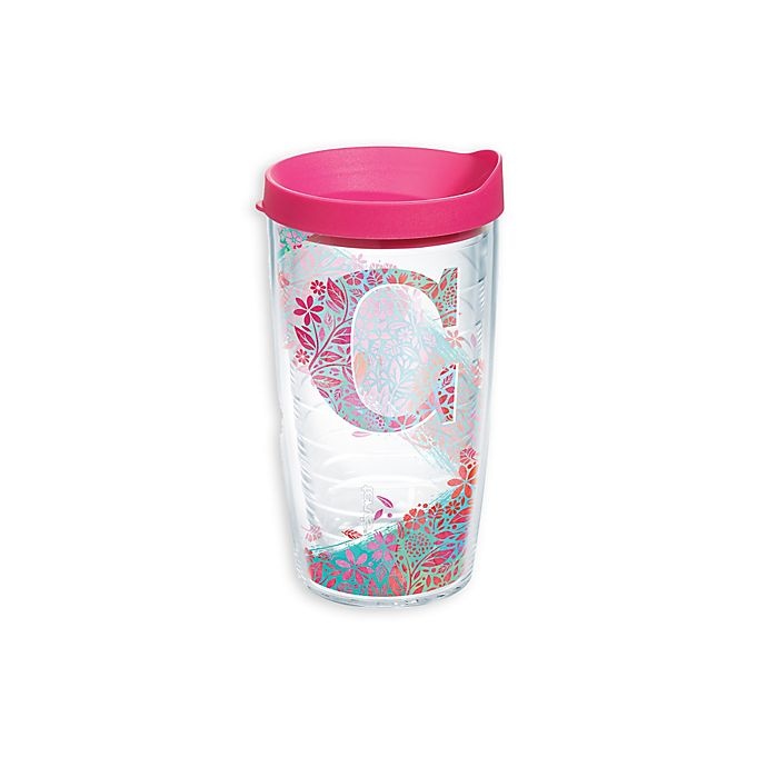 slide 1 of 1, Tervis Botanical Initial C" Wrap Tumbler with Lid", 16 oz