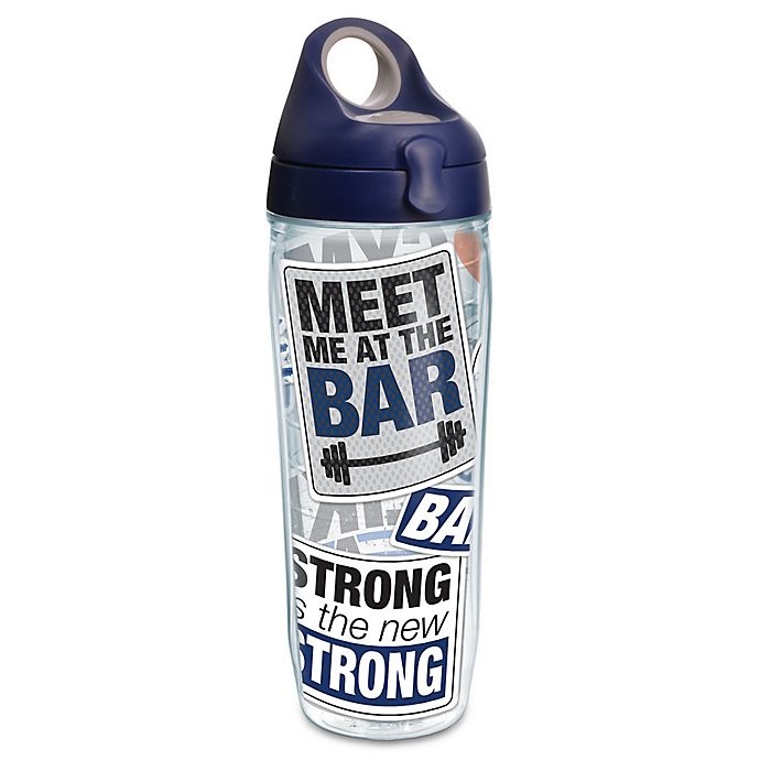 slide 1 of 1, Tervis Fitness Stickers Wrap Water Bottle with Lid, 24 oz