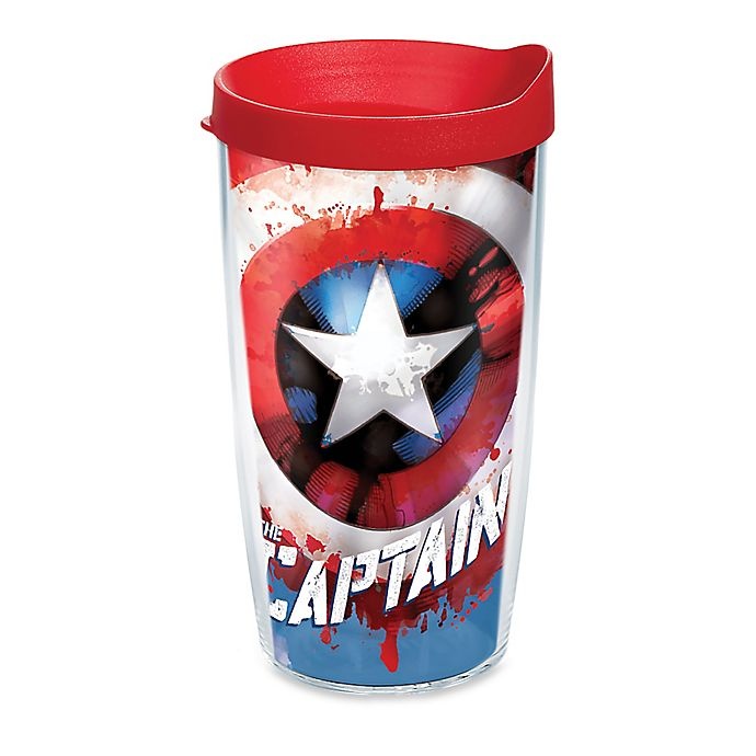 slide 1 of 1, Tervis Marvel Captain America Wrap Tumbler with Lid, 16 oz