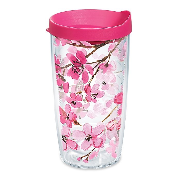 slide 1 of 1, Tervis Japanese Cherry Blossom16 oz. Wrap Tumbler with Lid, 1 ct