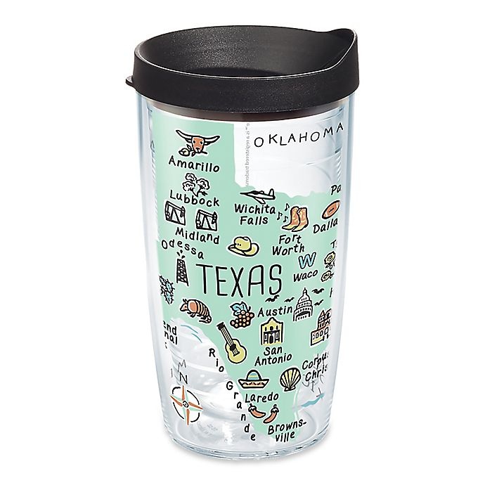 slide 1 of 1, Tervis My Place Texas Wrap Tumbler with Lid, 16 oz