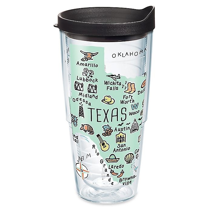 slide 1 of 1, Tervis My Place Texas Wrap Tumbler with Lid, 24 oz