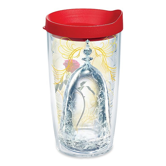slide 1 of 2, Tervis Disney Beauty and the Beast Rose Wrap Tumbler with Lid, 16 oz