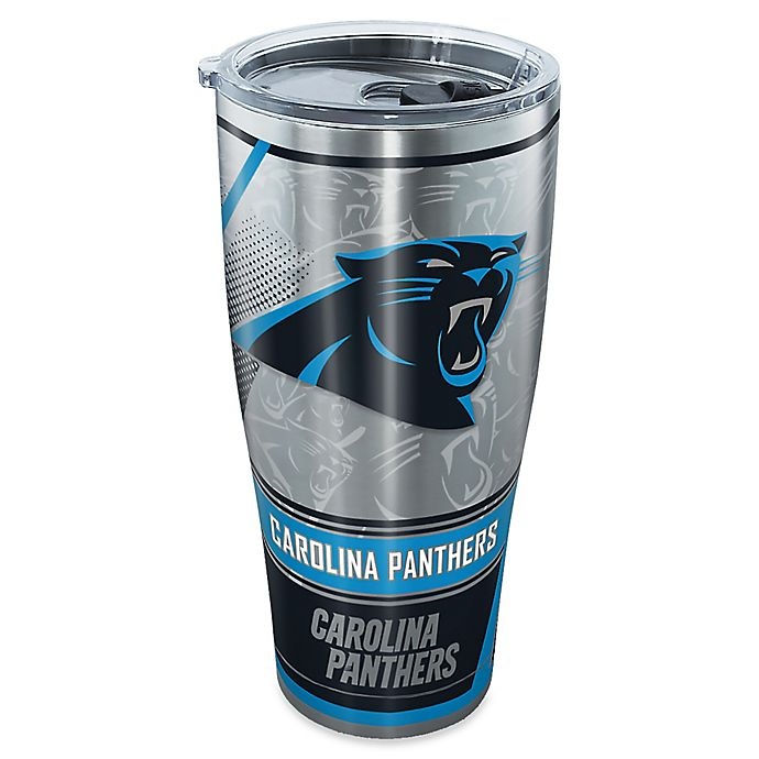 slide 1 of 1, Tervis NFL Carolina Panthers Edge Stainless Steel Tumbler with Lid, 30 oz