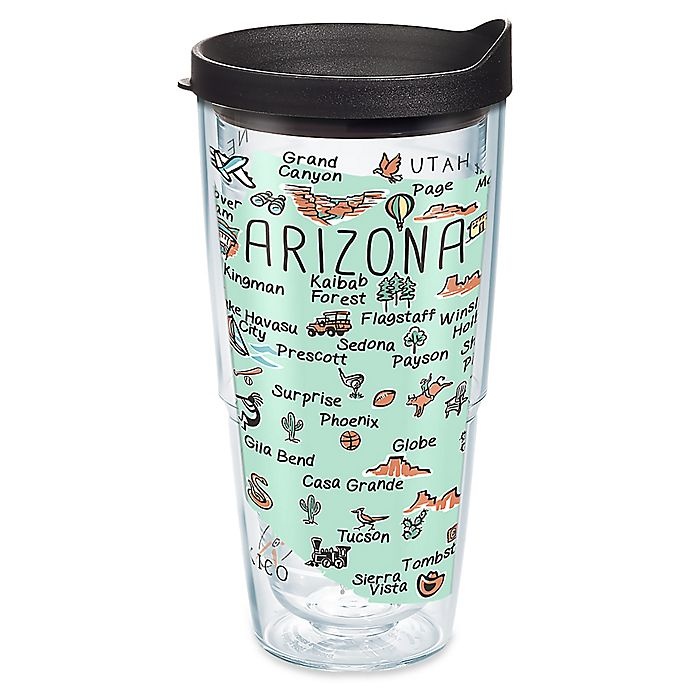 slide 1 of 1, Tervis My Place Arizona Wrap Tumbler with Lid, 24 oz