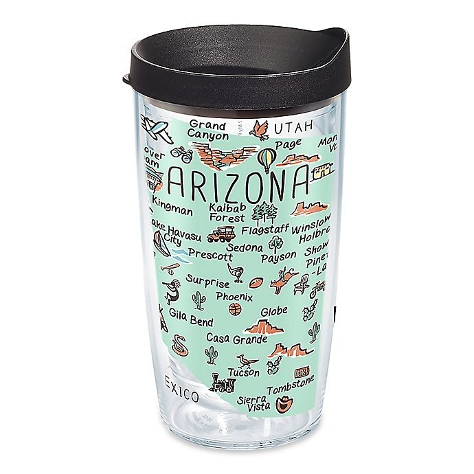slide 1 of 1, Tervis My Place Arizona Wrap Tumbler with Lid, 16 oz