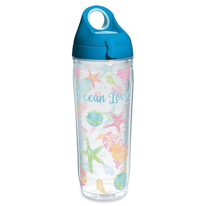 slide 1 of 1, Tervis Ocean Love Wrap Water Bottle with Lid, 24 oz