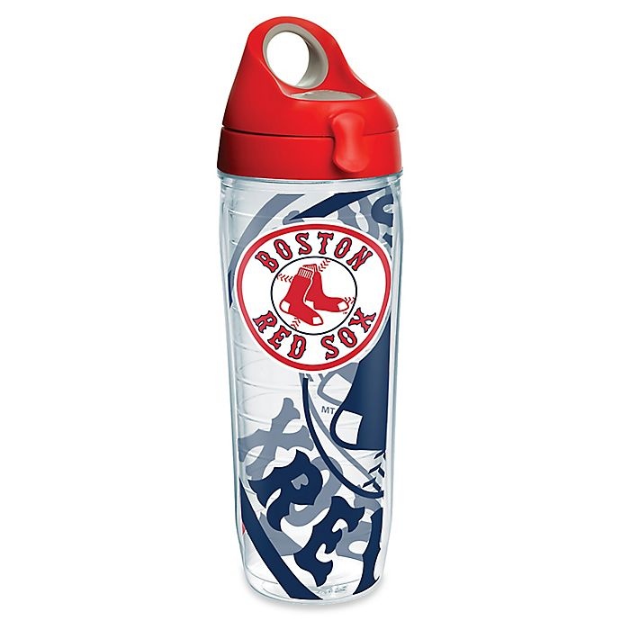 slide 1 of 1, Tervis MLB Boston Red Sox Genuine Wrap Water Bottle with Lid, 24 oz