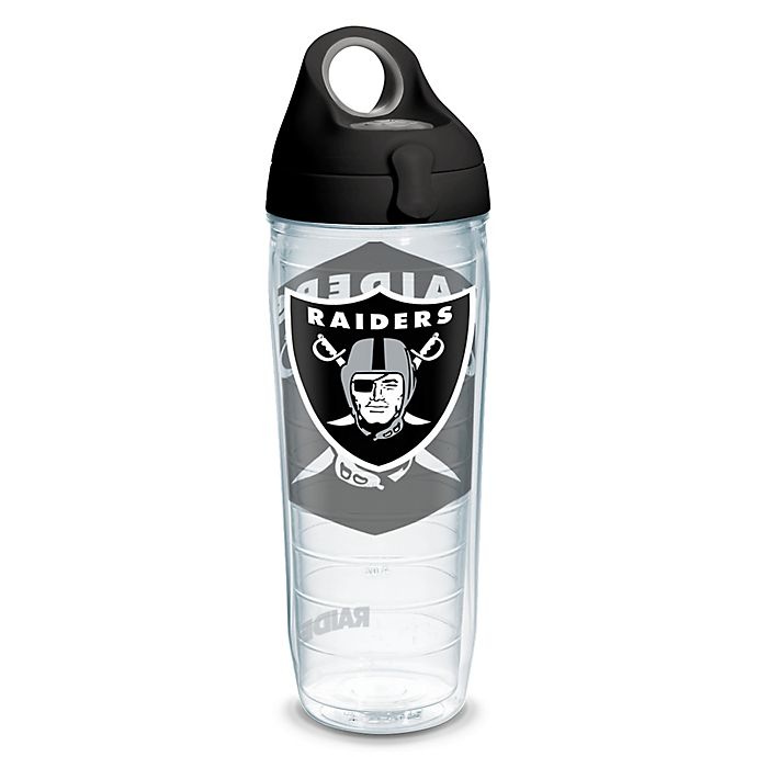 slide 1 of 1, Tervis NFL Las Vegas Raiders Genuine Wrap Water Bottle with Lid, 24 oz