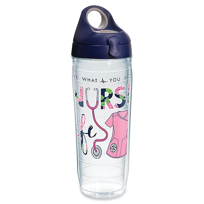 slide 1 of 1, Tervis Simply Southern Nurse Life Wrap Water Bottle with Lid, 24 oz